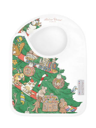 Satin Bib - Christmas