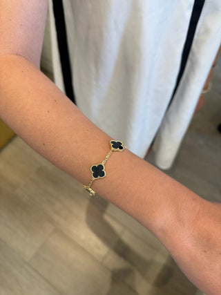The Clover Bracelet - Black