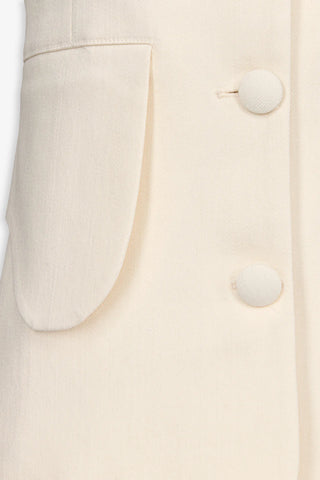 Marianne Denim Vest - Ecru