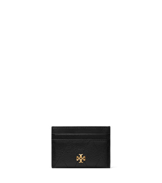 Charlie Quilted Card Case - Black