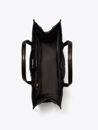 Ella Patent Small Tote - Black