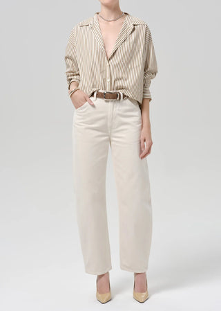 Petit Ami Shirt In Sandatlas Stripe