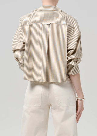 Petit Ami Shirt In Sandatlas Stripe