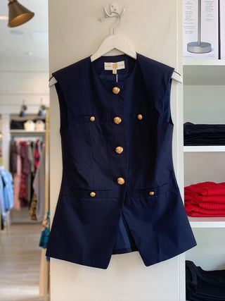 Ella Vest - Navy