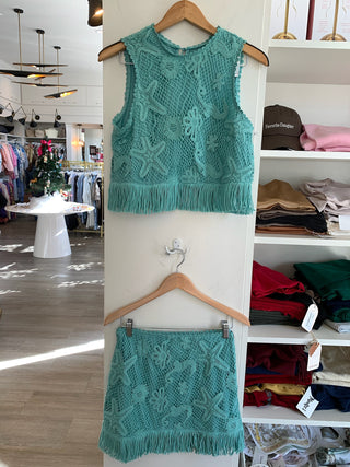 Samia Skirt Set - Teal