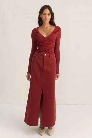 Oxide Denim Skirt