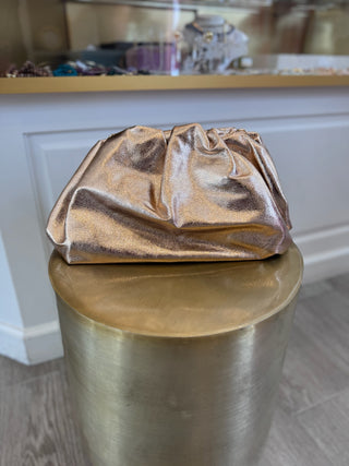 The Lindsay Clutch - Rose Gold