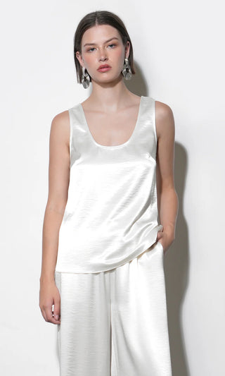 Ariana Easy Satin Sleeveless Top