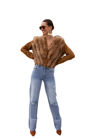 By The Fireside Fur & Wool Cardigan