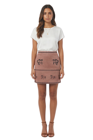 Roya Skirt - Horse Embroidery