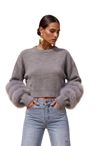 Tiers of Treaty Fur Sweater