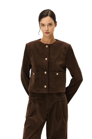 Juliette Cropped Corduroy Jacket