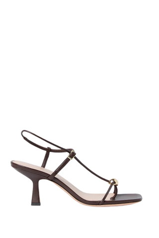 Triana Strappy Mid-Heel Sandal With Ball - Espresso