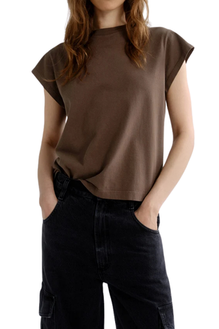 Long Line Bryce Cap Sleeve Tee