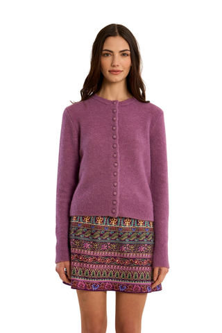 The Maggie Cardigan - Mauve