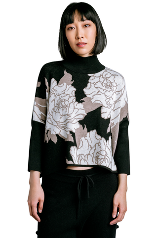 Peony Aja Sweater - Forbidden Black