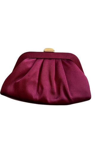 The Nina Clutch - Burgundy