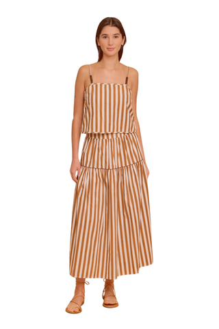 Quinn Skirt - Tuck Stripes