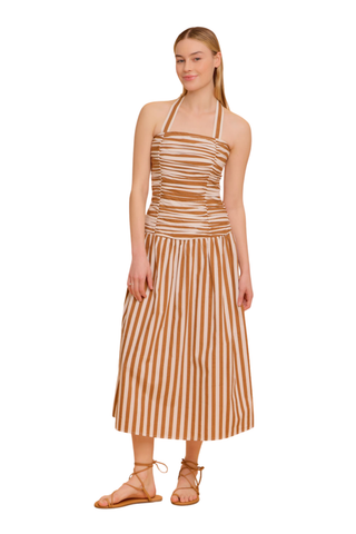 Romy Dress - Tuck Stripes