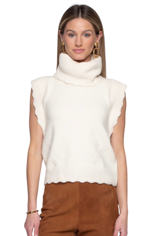 Heather Convertible Sweater - Ivory