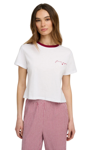 The Cropped Signature Chest Tee