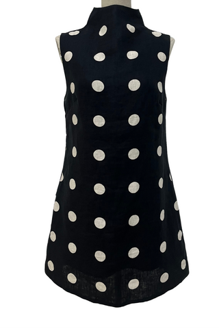 Jean Dress - Savanah Spot Black