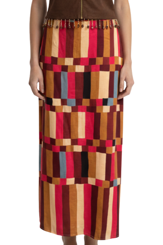 Dillon Skirt - Autumn Stripe