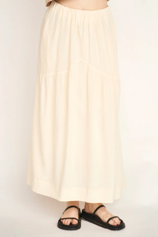 Brighton Silk Skirt - Cream