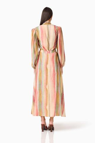 Zala Maxi Skirt In Beige/Brown