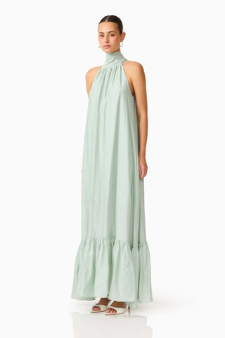 Isaline Maxi Dress In Sage Green