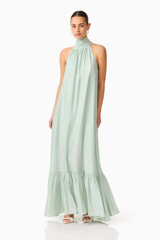 Isaline Maxi Dress In Sage Green