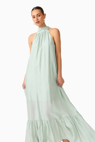 Isaline Maxi Dress In Sage Green