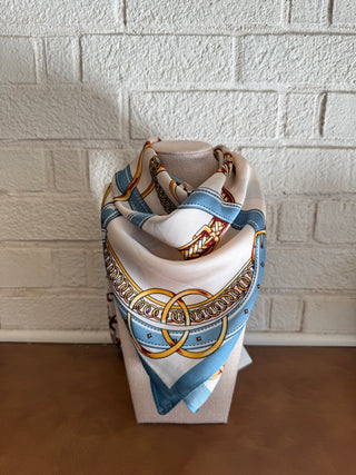 The Wells Scarf - Blue/Brown