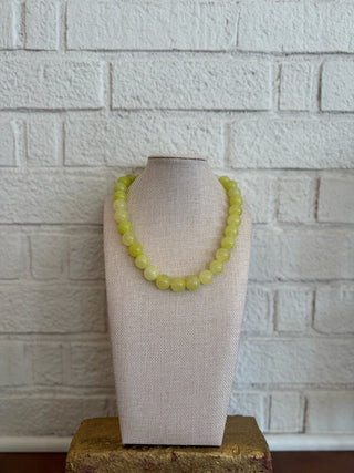 The Hadley Beaded Necklace - Lemon