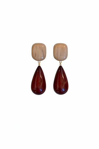 The Lima Earring - Taupe