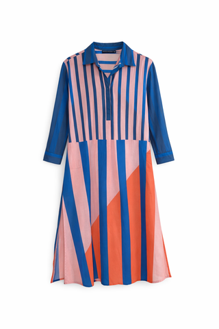 Brussels Long Kurta - Royal Stripes