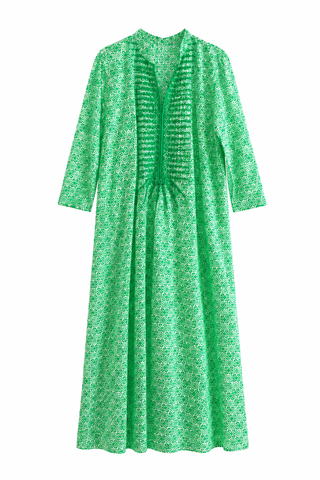 Clorinda Long Kurta - Green Mana