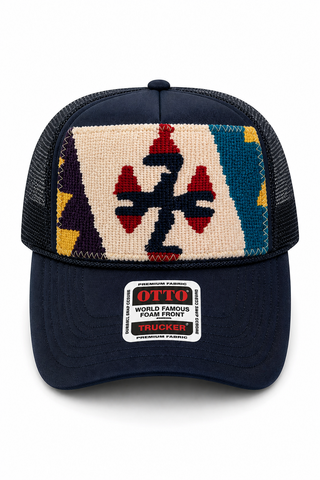 Trucker Hat - Kilim - Navy Blue