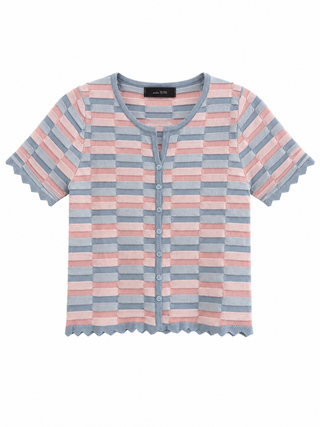 Muse Button Down Knit - Azure