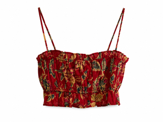 Vacation Top - Pompeian Blooms