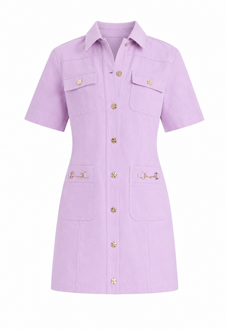 Flora Denim Mini Dress