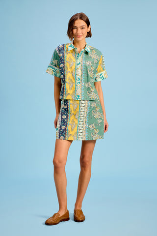 The Mini Skirt - Paisley Ribbon