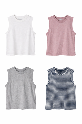 Sunwashed Slub Muscle Tank