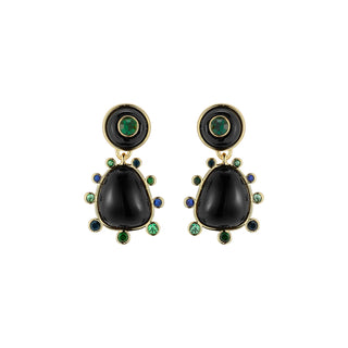 Devina Earrings - Black Multi