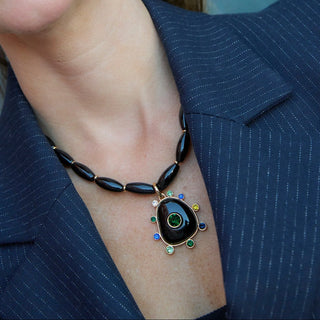 Devina Necklace - Black Multi