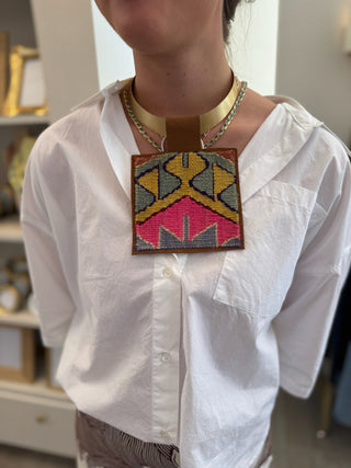 Kilim Pendant Necklace