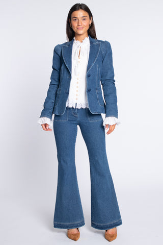 Elizabeth Blazer - Washed Denim