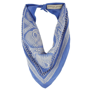 Elara Scarf Necklace - Blues