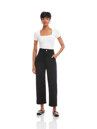 Rylee Cropped Pants - Black