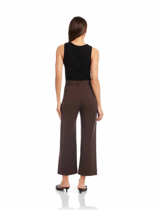 Rylee Cropped Pants - Brown